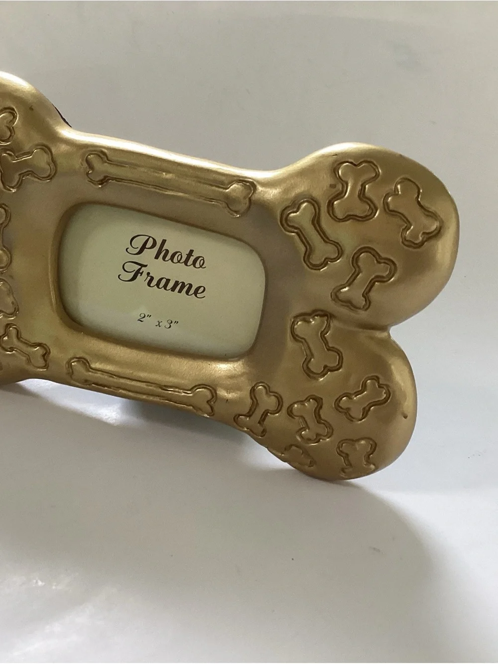 Resin Gold Bone-Shaped Photo Frame - 2